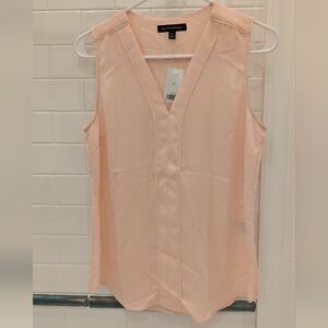 Banana Republic Blush V-Neck Sleeveless Blouse, XS
